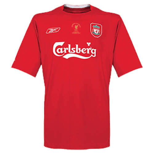 Liverpool Fodboldtrøjer Retro Hjemmebanesæt 2005-2006 Kort ærmer Liverpool Fodboldtrøjer Retro Hjemmebanesæt 2005-2006 Kort ærmer